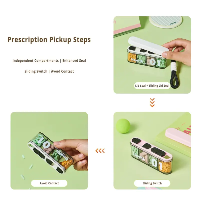 Compact Travel Pill Organizer – BS1290J (6)