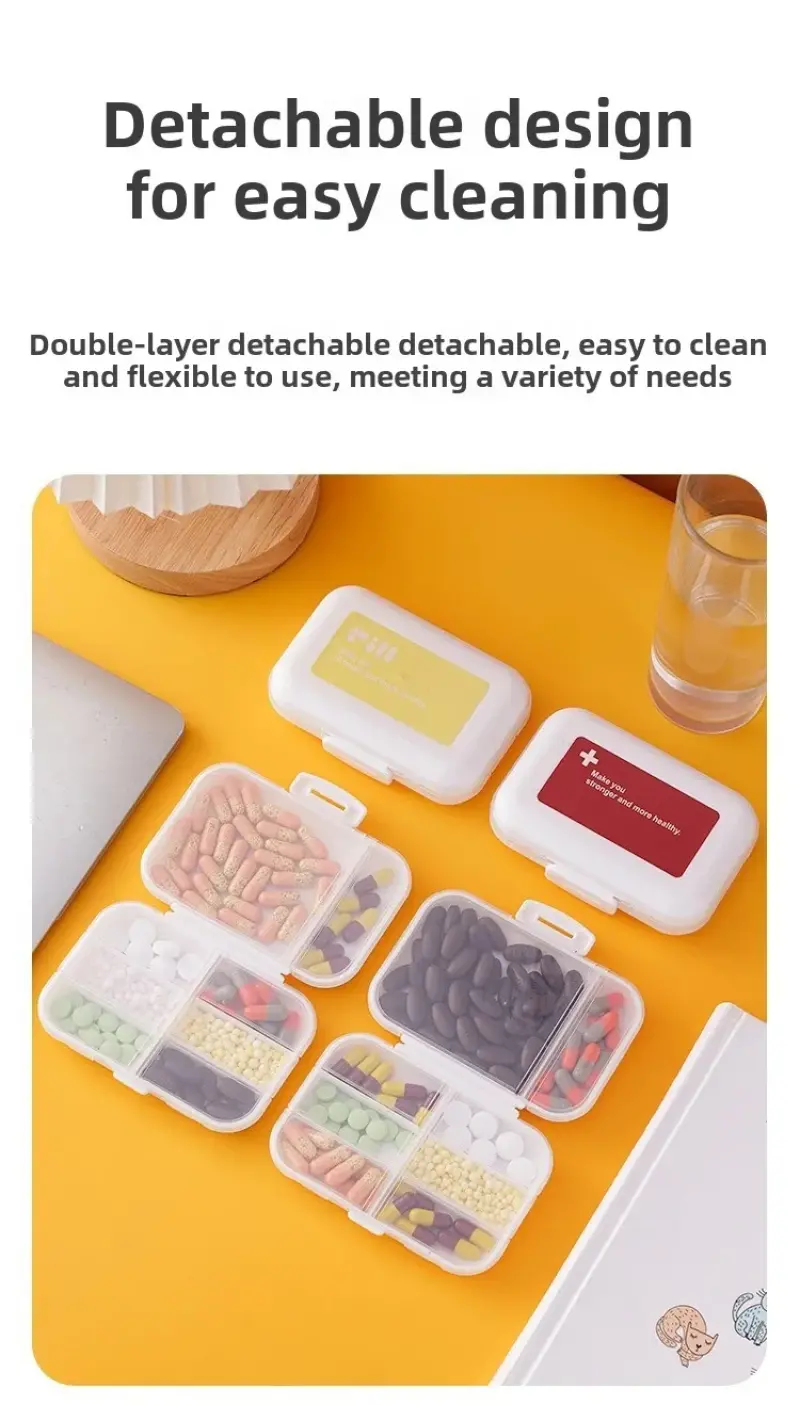 Compact Waterproof Pill Organizer (10)