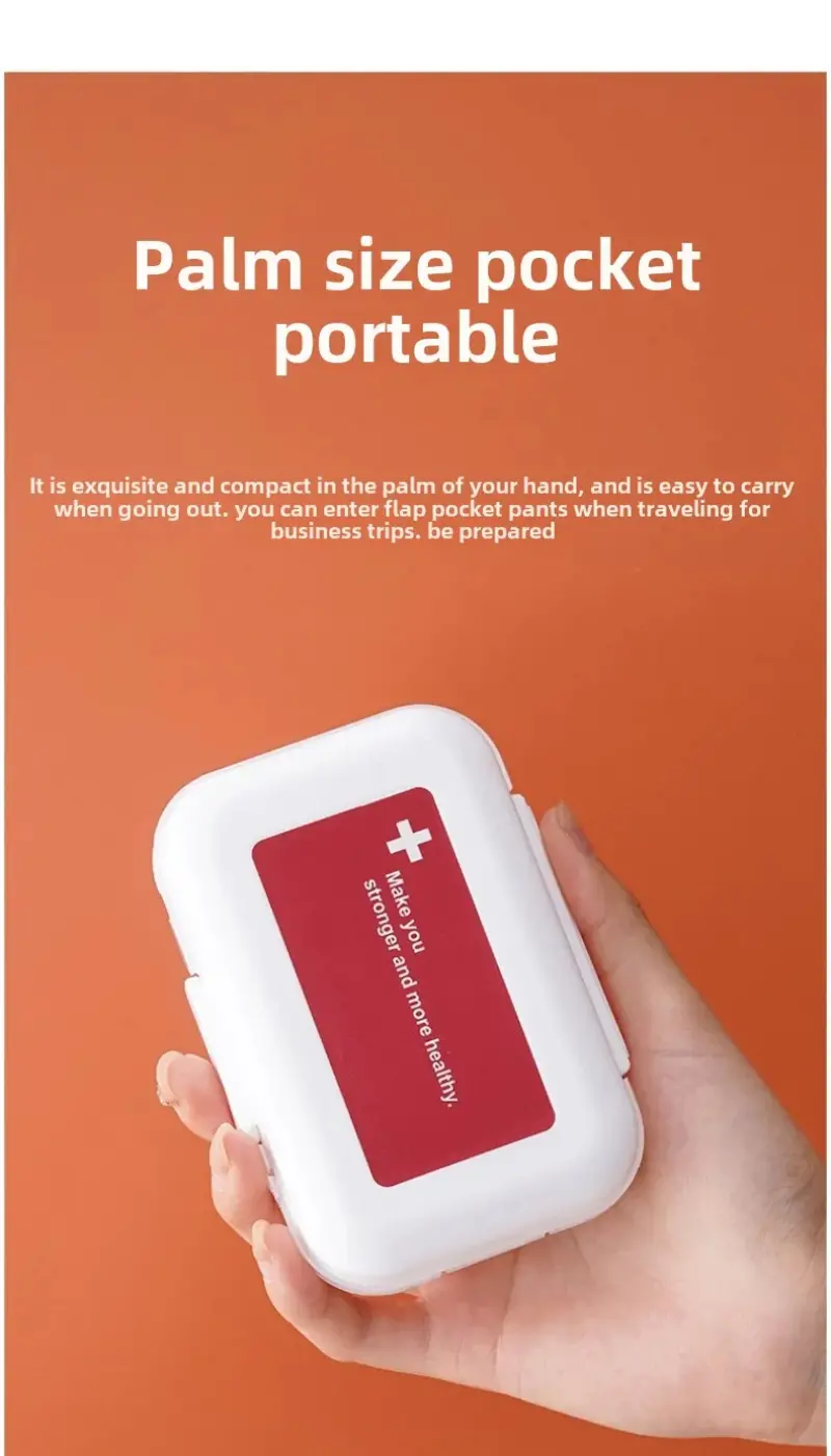 Compact Waterproof Pill Organizer (8)