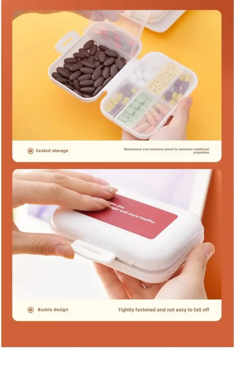 Compact Waterproof Pill Organizer (9)