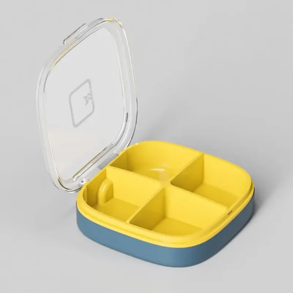 Flip Top 4 Compartment Pill Organizer (4)