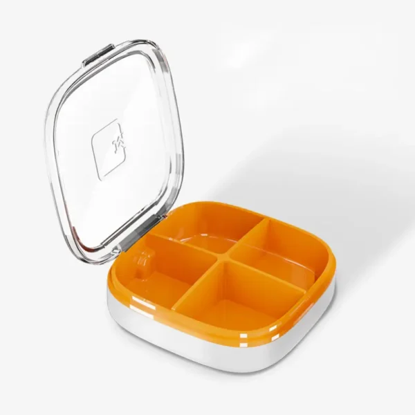 Flip Top 4 Compartment Pill Organizer (6)