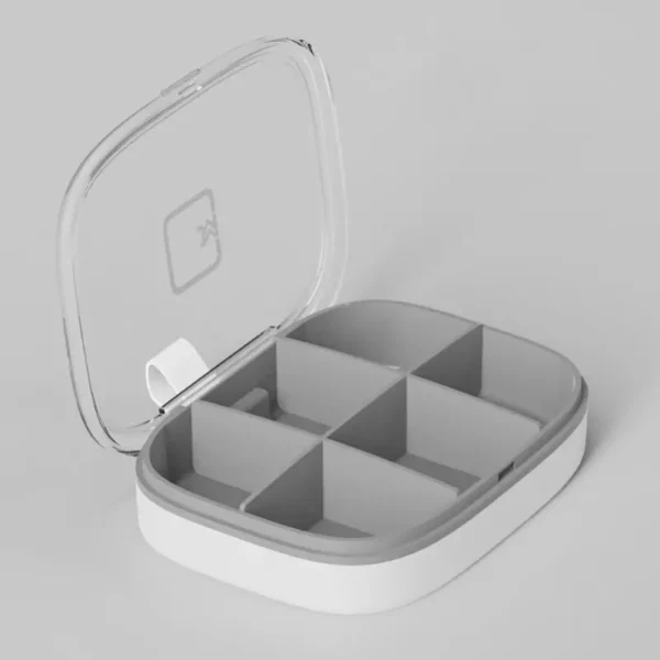 Hot Selling High Quality 6 Compartment Pill Box Portable Pill Organizer Waterproof Pill Case (3)