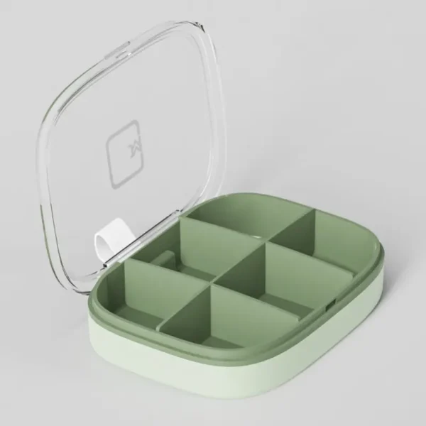 Hot Selling High Quality 6 Compartment Pill Box Portable Pill Organizer Waterproof Pill Case (4)