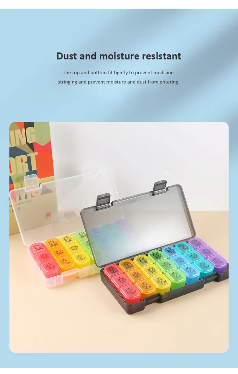 Large Capacity 7 Day Pill Organizer BS1220J (5)