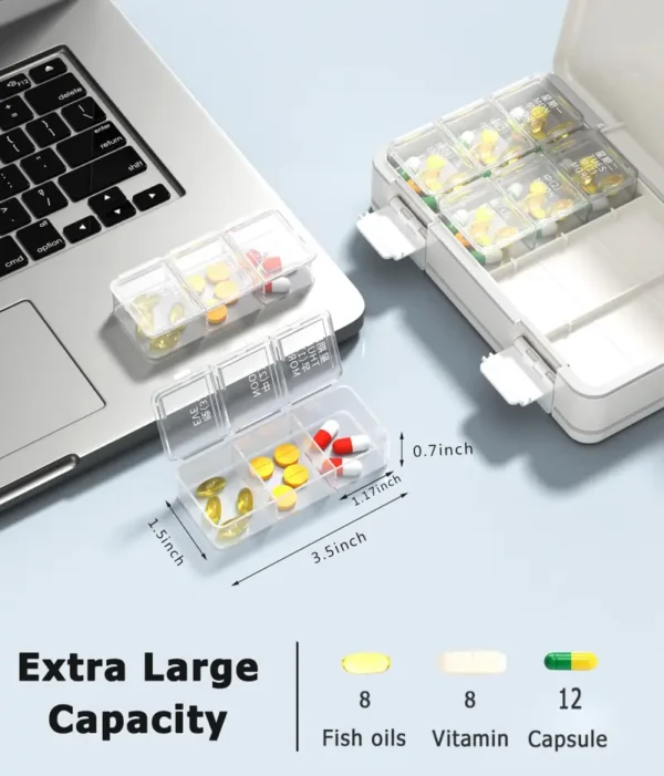 Large Capacity Weekly Pill Organizerroutine (2)