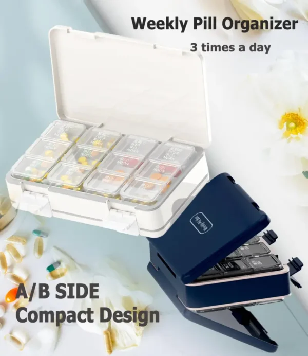 Large Capacity Weekly Pill Organizerroutine (4)