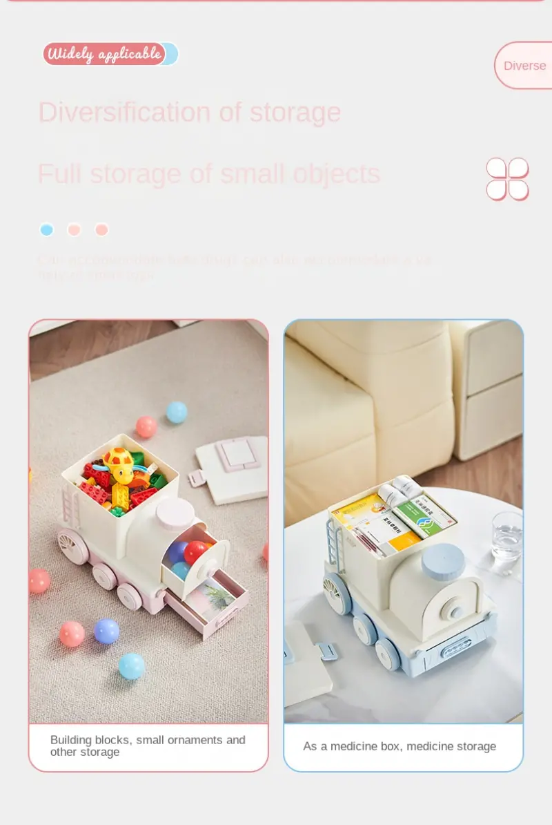 Locomotive Shape Pill Box Organizer BS1357J (3)