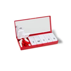 Minimalistic Pill Box 7 Day Supplement Organizer with Compact Mirror (5)
