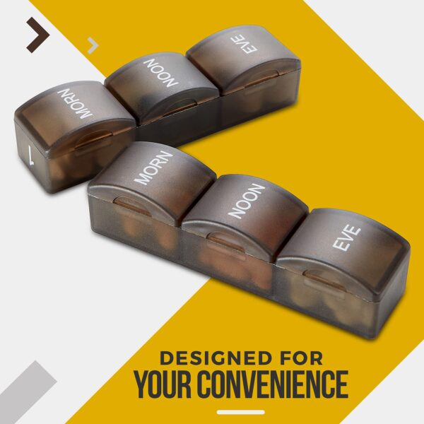 Month Pill Box Organizer 4 Times a Day Morning Noon Evening Night Large 32 Daily Pill Cases Travel Monthly Pill Organizer (5)