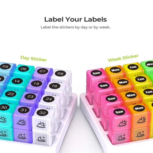 Monthly Pill Organizer AM PM (6)