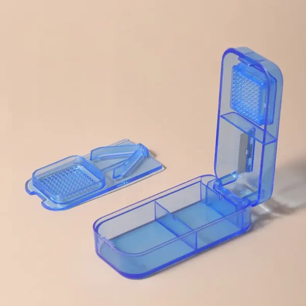 Multi function Pill Cutter Grinder Tablets Splitter 3 In 1 Pill Splitter With Pill Box (5)