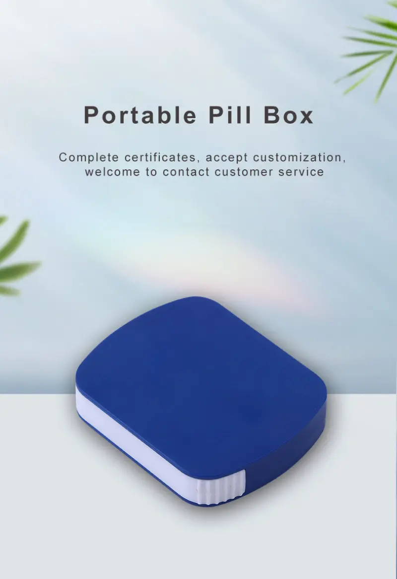 One Day 4 Compartment Sliding Pill Box – BS0818J (1)