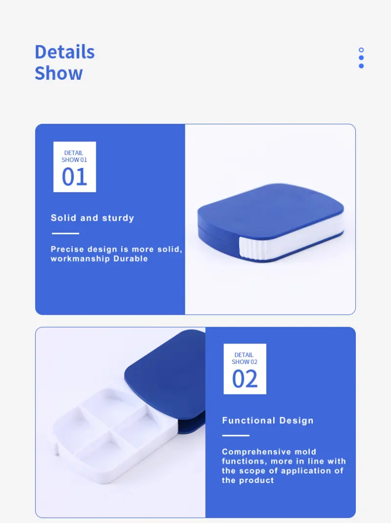 One Day 4 Compartment Sliding Pill Box – BS0818J (5)