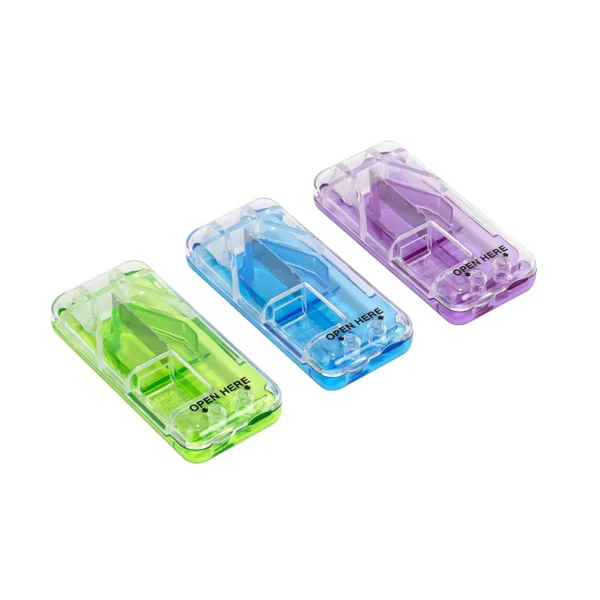 Pill Cutter and Splitter with Dispenser, Cuts Pills, Vitamins, Tablets (3)