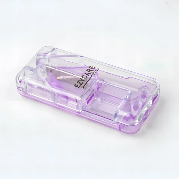 Pill Cutter and Splitter with Dispenser, Cuts Pills, Vitamins, Tablets (4)