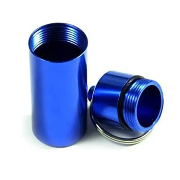Portable Aluminum Keychain Pill Box (1)
