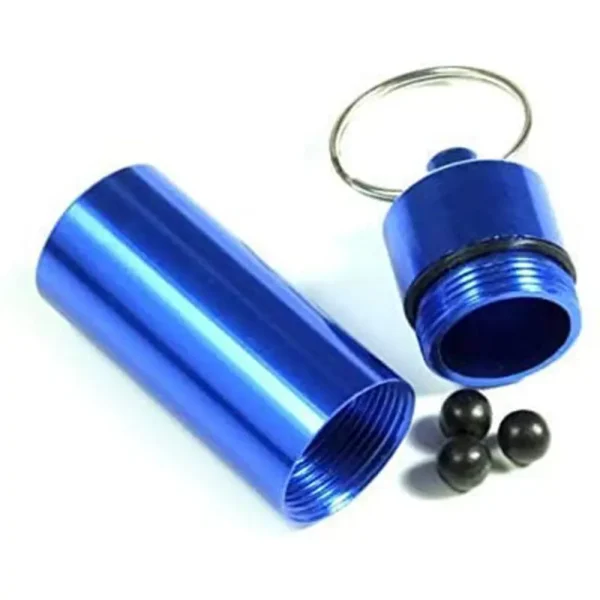 Portable Aluminum Keychain Pill Box (3)