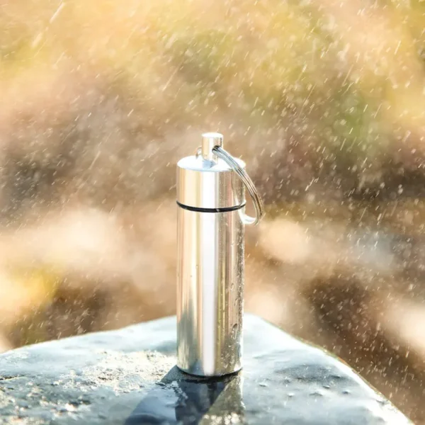 Portable Aluminum Keychain Pill Box (5)