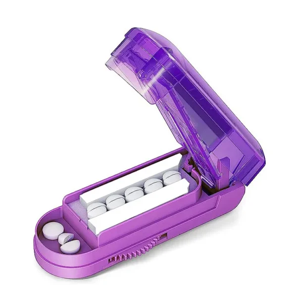 Portable Best Pill Cutter for Small or Large Pills Designed Cuts Vitamins Pill Splitter (4)
