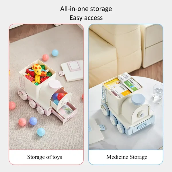 Portable Large Capacity Portable Storage Box for Household Medicine Storage Box, Equipped with Daily Pill Organizer (4)