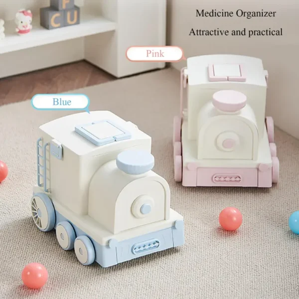 Portable Large Capacity Portable Storage Box for Household Medicine Storage Box, Equipped with Daily Pill Organizer (5)