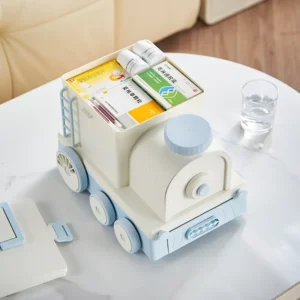 Portable Large Capacity Portable Storage Box for Household Medicine Storage Box, Equipped with Daily Pill Organizer (9)