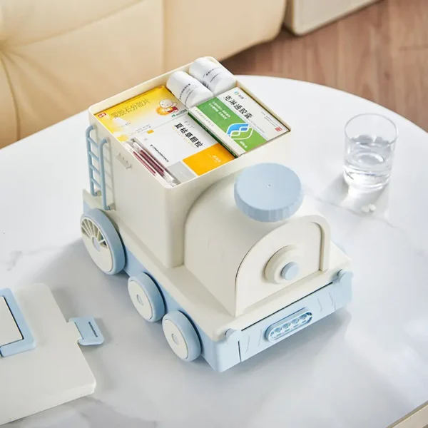 Portable Large Capacity Portable Storage Box for Household Medicine Storage Box, Equipped with Daily Pill Organizer (9)