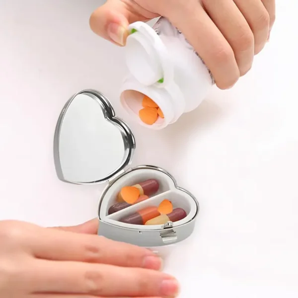 Portable Pill Box with Built in Mirror (4)