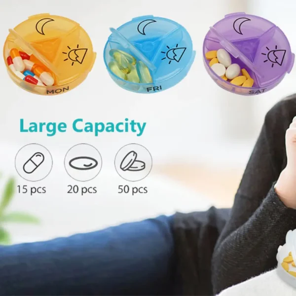 Portable Weekly Pill Box (4)
