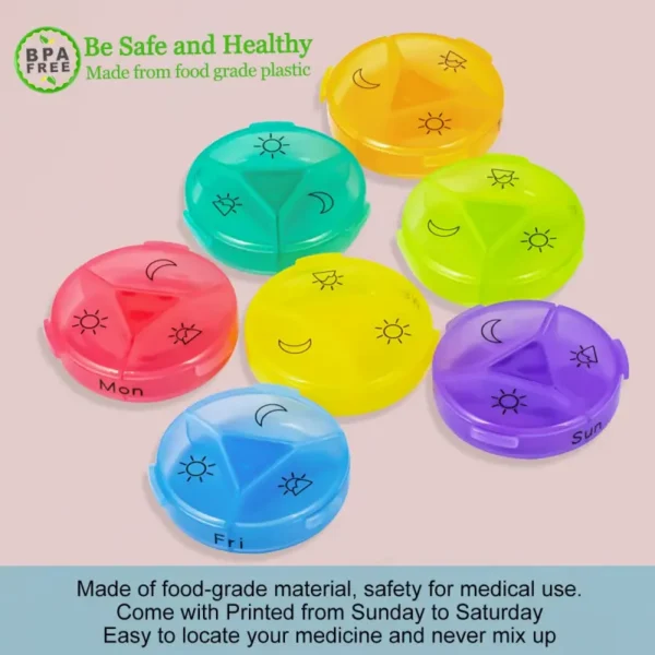 Portable Weekly Pill Box (5)