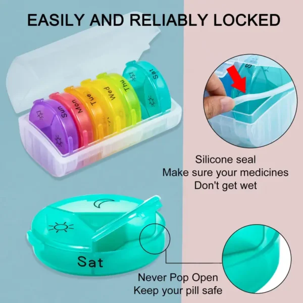 Portable Weekly Pill Box (7)