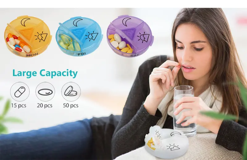 Portable Weekly Pill Box BS1235J (4) Portable Weekly Pill Box BS1235J (4)