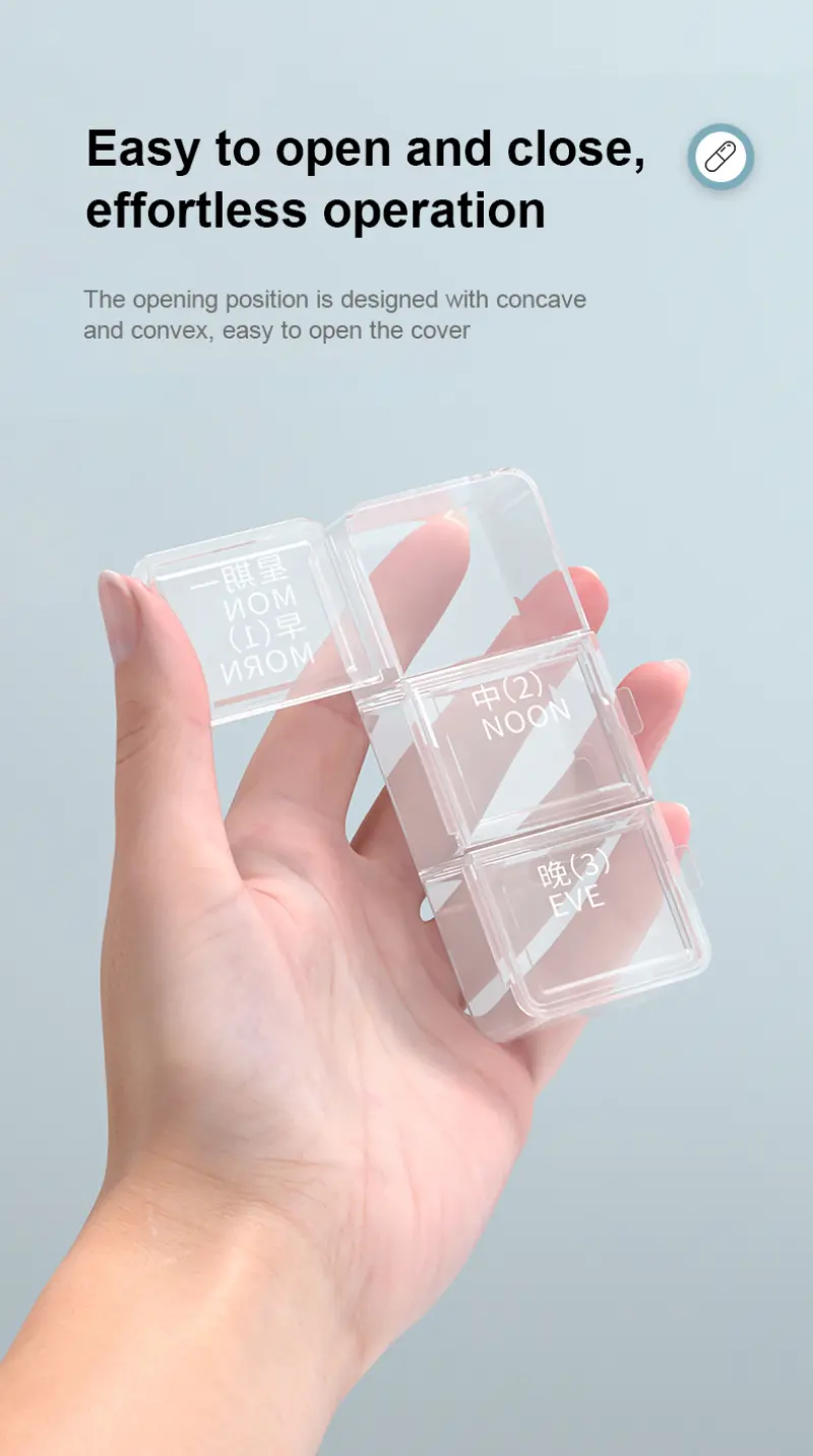 Portable pill box (10)