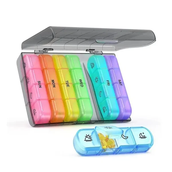 Rainbow 7 Day 4 Times a Day Pill Box (2)