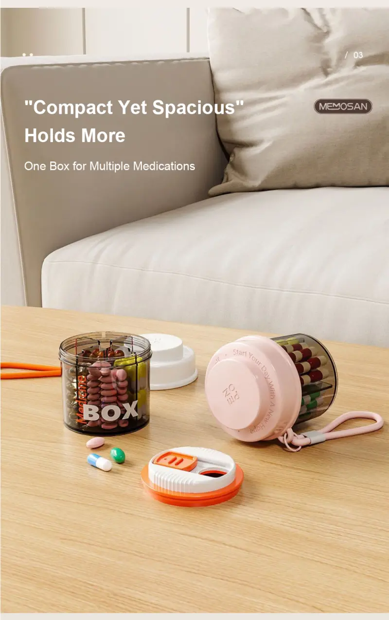 Rotating Pill Box Organizer BS1295J (5)