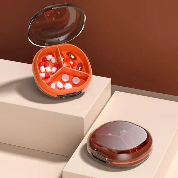 Waterproof 3 Compartment Travel Pill Box (13)