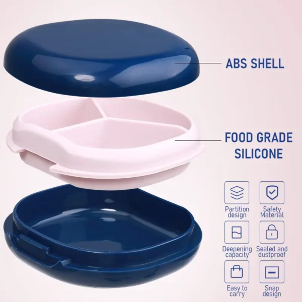 Waterproof 3 Compartment Travel Pill Box (3)