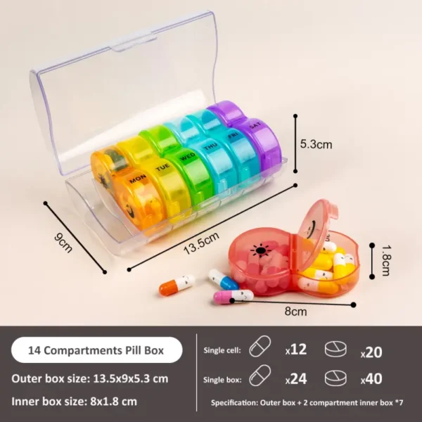 Weekly AM PM Pill Organizer (3)