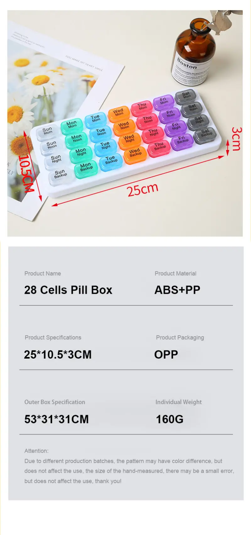 Weekly Pill Organizer (6)