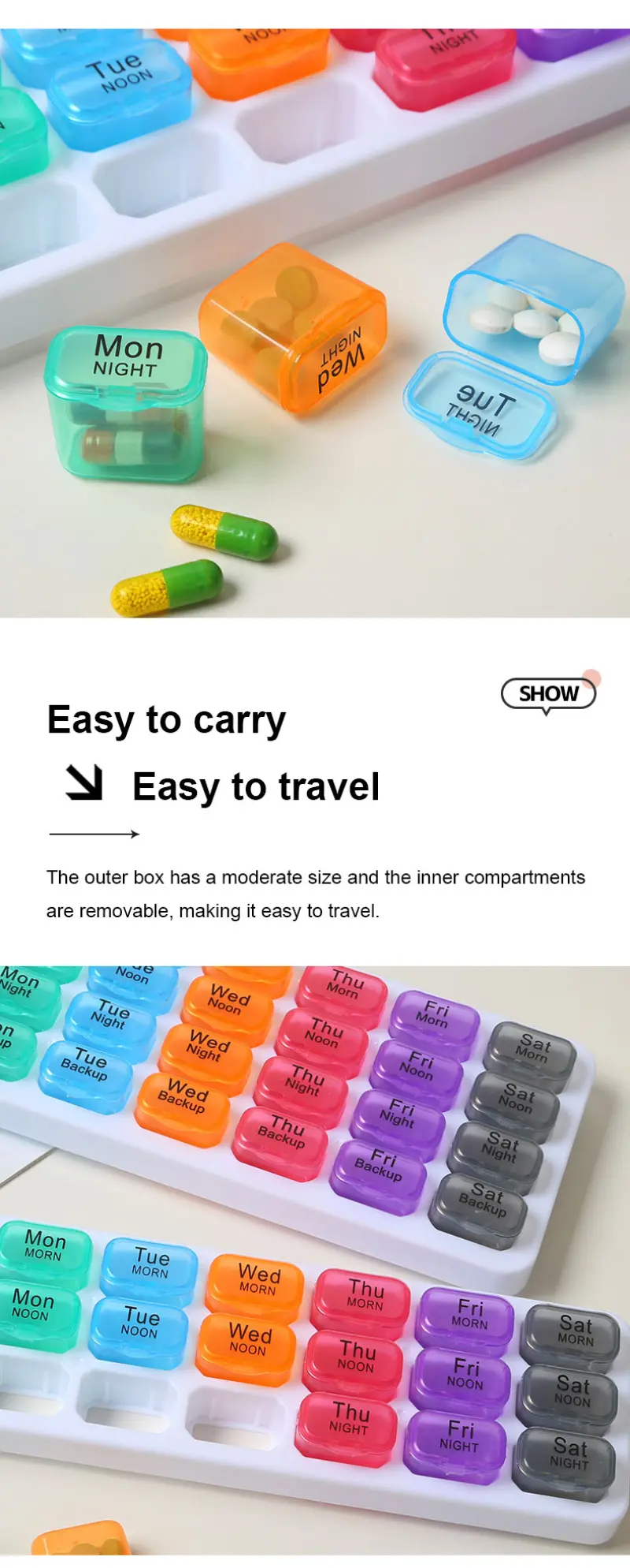 Weekly Pill Organizer (9)