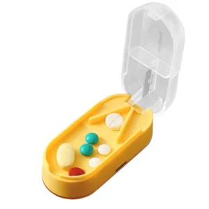 Wholesale Medicine Pill Cutter Box Portable Pill Grinder Splitter with Storage Case (13)