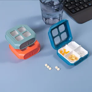 Wholesale Moisture proof Pill Box Portable Mini Model Sealed Pill Box Small Pill Storage Box (1) (2)