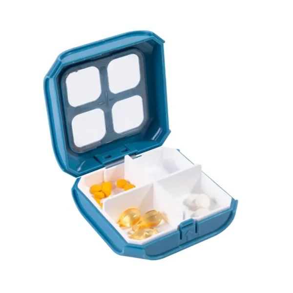Wholesale Moisture proof Pill Box Portable Mini Model Sealed Pill Box Small Pill Storage Box (3)