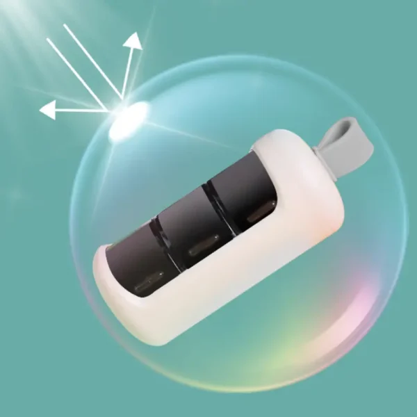 Wholesale New Keychain Pill Case Mini Plastic Keychain Pill Box (8)