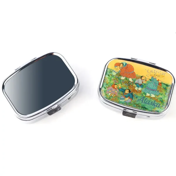 Wholesale Travel Souvenir Metal Pocket Pill Box Mini Portable Aluminium Alloy Pill Case (15)