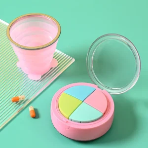 2 in 1 Pill Box and Foldable Water Cup (8)