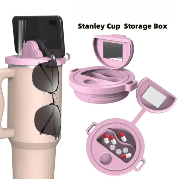 2 in 1 Pill Box with Foldable Water Cup (3)