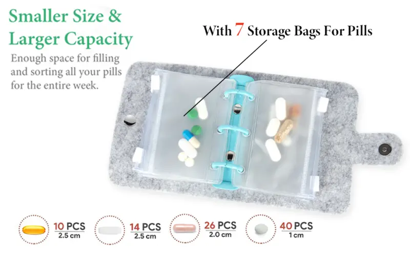 7 Day Reusable Pill Pouch Organizer BS1353J (3)