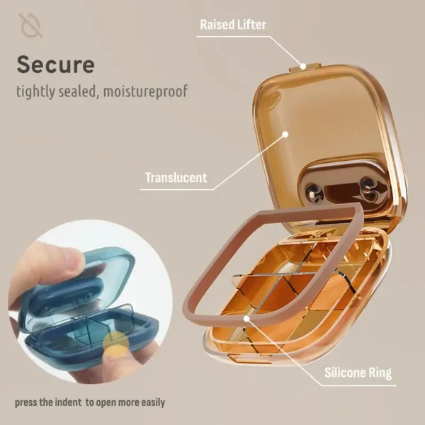 Compact & Stylish Pill Organizer (2)